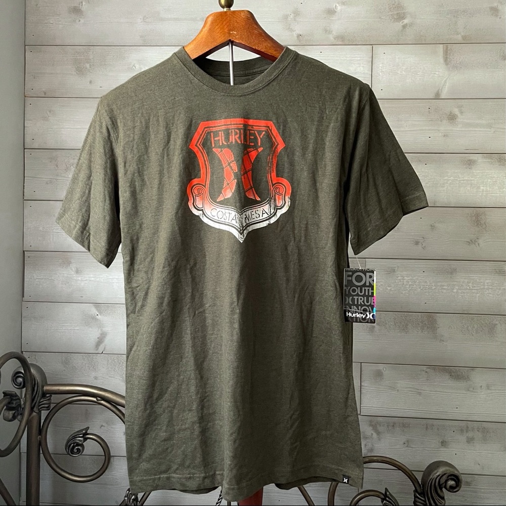 Hurley Heather Army Green T-Shirt